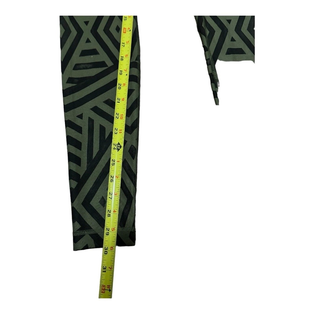 Lululemon Wunder Under Leggings Luxtreme Chevron Shuffle Fatigue Green Sz 4 - Picture 9 of 14